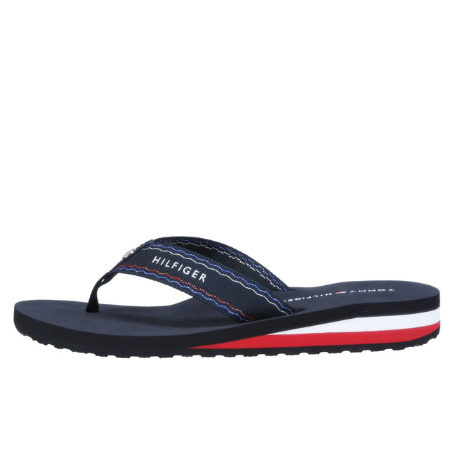 STRIPE INSERT BEACH SANDAL - RWB