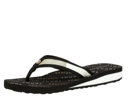 TH FLAG MID WEDGE BEACH SANDAL L - BLK