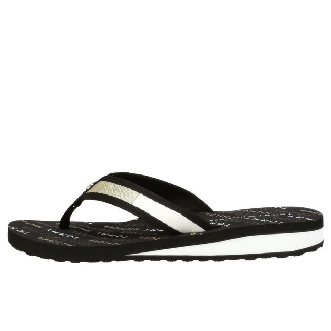 TH FLAG MID WEDGE BEACH SANDAL L - BLK