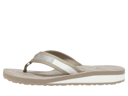 TH FLAG MID WEDGE BEACH SANDAL L - STONE