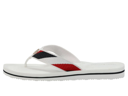 TH STRIPY COMFORT BEACH SANDAL - WHT