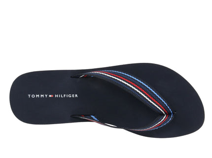 WEDGE STRIPES BEACH SANDAL - SPACEBLU